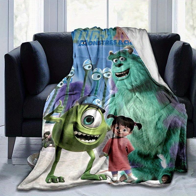 

1pc Monsters University Printing Blanket - Soft, All-Season Throw for Office Blanket, | Personalized Gift with Adorable Cartoon Design 80cmx120cm(31inx47in)