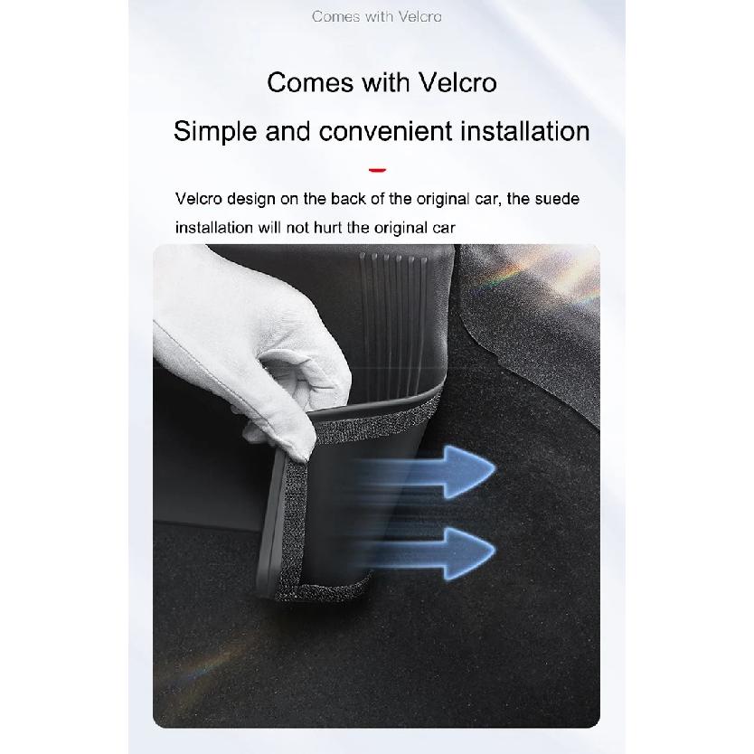 Protective Pad For Tesla Model 3 Y Under Rear Seat Anti Kick Guard Cover TPE Full Surround Cushion Protector Car Interior Modely