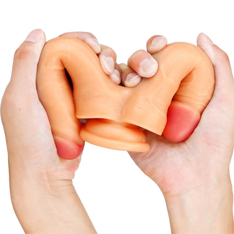 Double-headed Dildo Anal Plug Masturbation Device Female Backyard Alternative Toy Dildo Adult Products