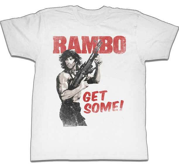 Rambo First Blood John Ready Rocket Launcher Men T Shirt 80 Movie Merch S