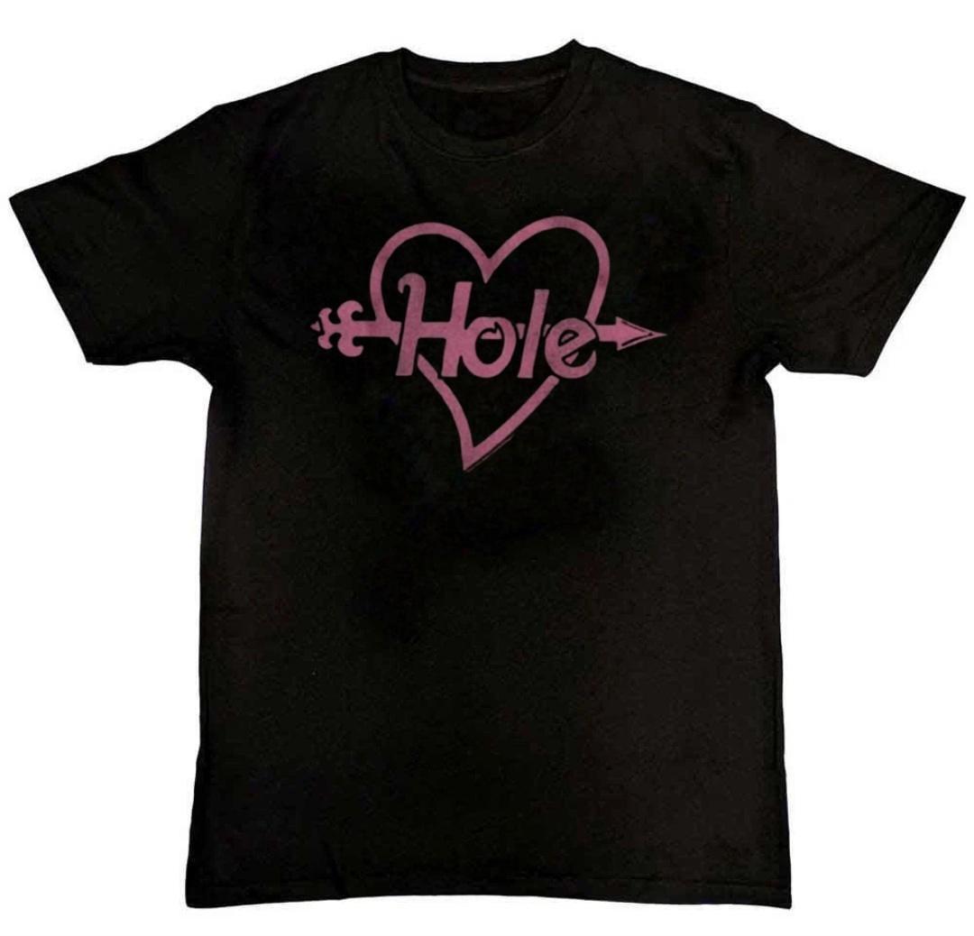 Hole Pink Heart and Arrow Graphic Print Mens T-Shirt S-4XL XXXL