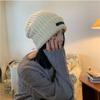 Loose Fit Fluffy Beanie Women Winter Solid Color Plush Knit Cap Thickened Ear Warmer Sweet Cold Weather Fashion Essential
