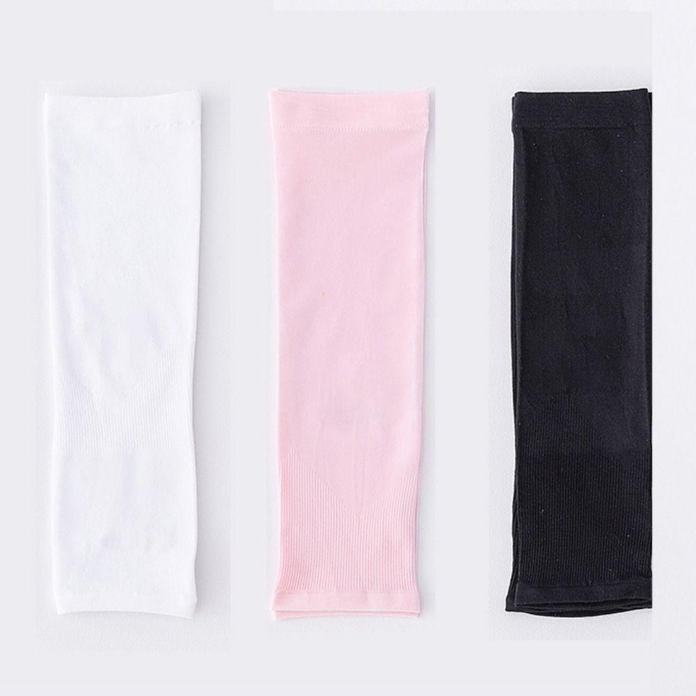 Anti-Slip Fingerless Sleeve Sun Protective Sunscreen Sleeve Summer Arm Sleeve  Outdoor