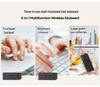 Bluetooth Wireless Dual-Mode Mini Keyboard with 2.4G Connectivity and Laser Light for Mobile Phones and Tablets