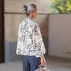 Muzi Pure Cotton Floral Sun Protection Shirt for Women