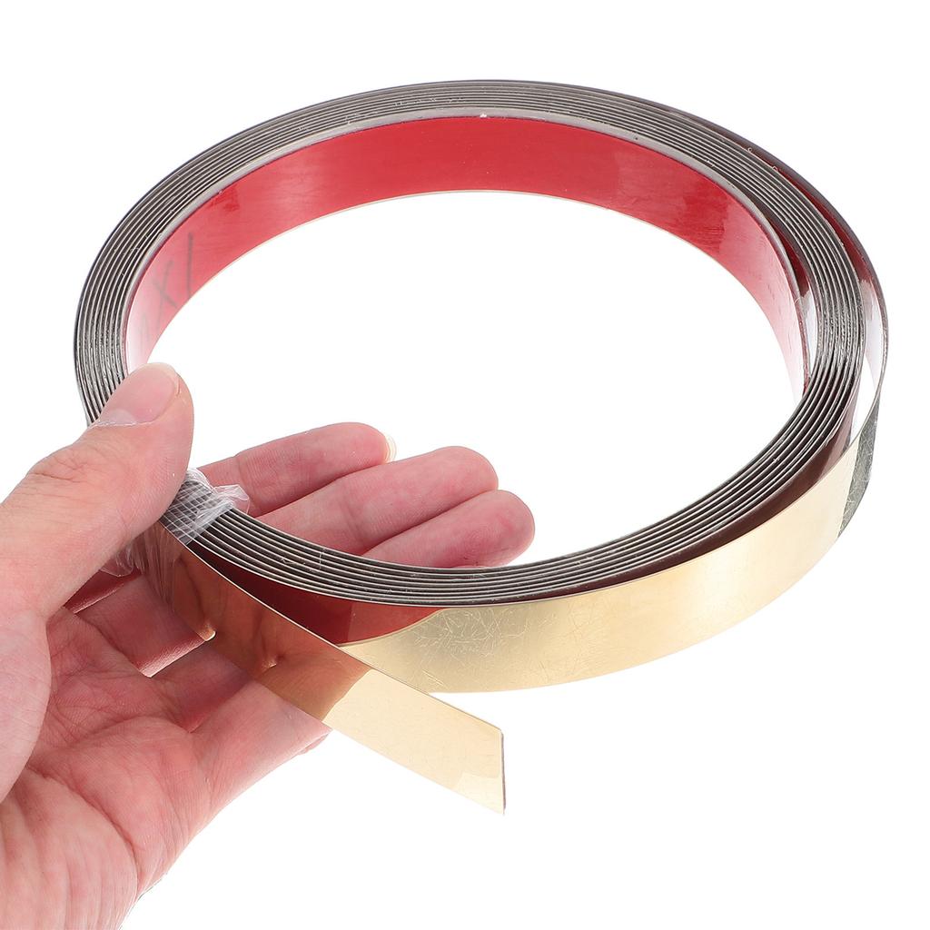 Stainless Steel Decorative Strips Self-adhesive Trims For Wall Ceiling Furniture Mirror Titanium Edge Strip Background Molding