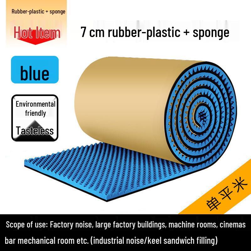 Flame-Retardant Self-Adhesive Soundproofing Panel - Noise Reduction & Absorption 