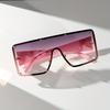 1 Pair of Women's -color Frameless Square Bar-retaining Rivet 1pc Large-frame Spicy European and American Fashion Glasses