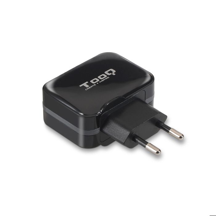 Chargeur mural - TooQ - TQWC-1S02 - USB x 2 - 17W - Noir