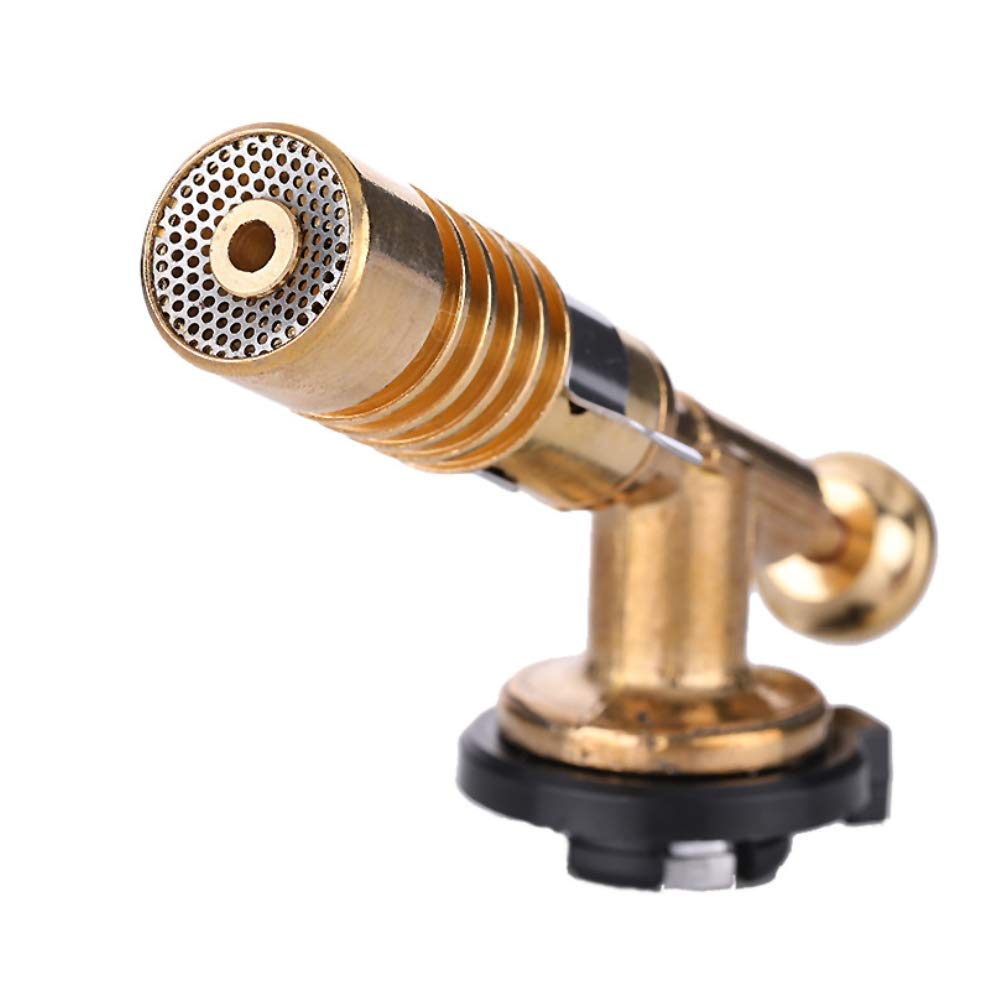 1set Picnic Barbecue Baking Cassette Stove Double-tube Spray Gun All-copper Flame Outdoor Barbecue Igniter Welding Gun Nozzle