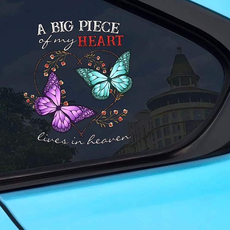 Creative Colorful Butterfly Pattern Car Sticker Car Scratch Masking Sticker Motorcycle Sticker PVC Waterproof Sticker