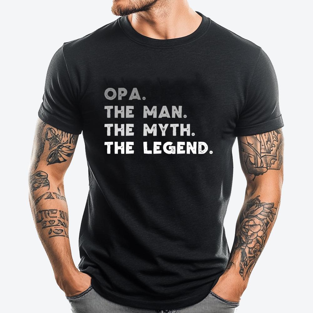 

Opa The Man The Myth The Legend Cool Opa Black Graphic Tees Breathable New In Tops & Tees Printed On New Year 2025 - Men s Su... 5XL різнокольоровий