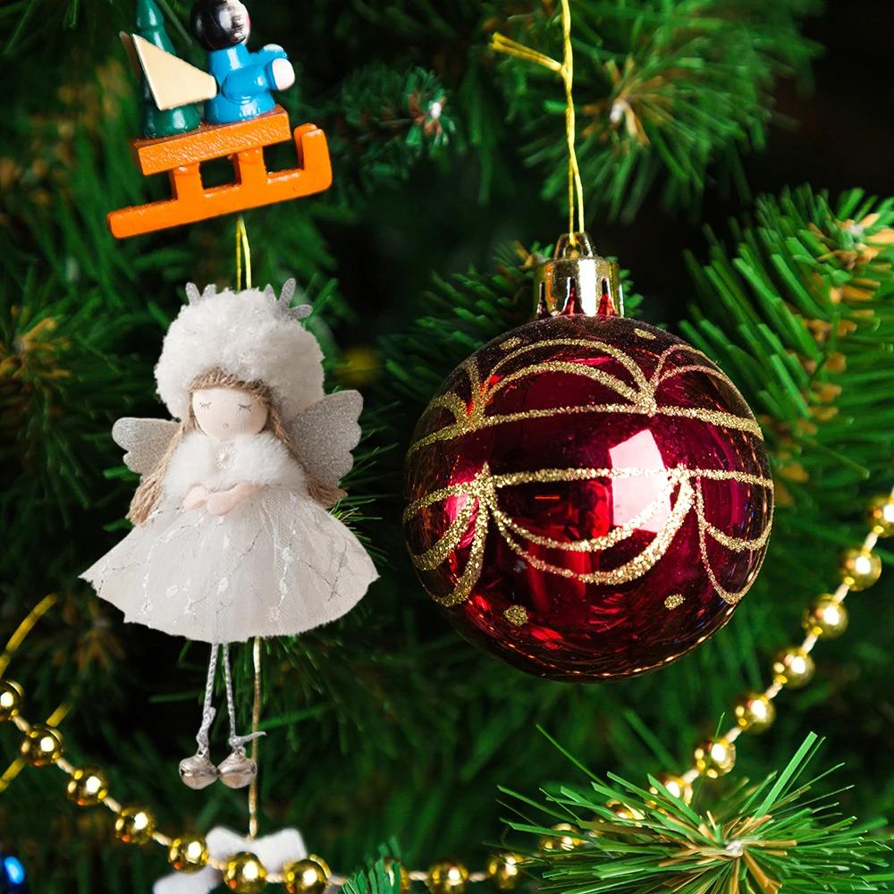 2024 Navidad Christmas Angel Dolls Xmas Tree Pendant Ornaments 2025 New Year Gifts Christmas Decoration for Home Natal Noel Deco