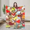 Curious George-s Blanket  Soft Street Trend Plush Throw Blanket For Living Room Travel Flannel Bedspread Bed Cover