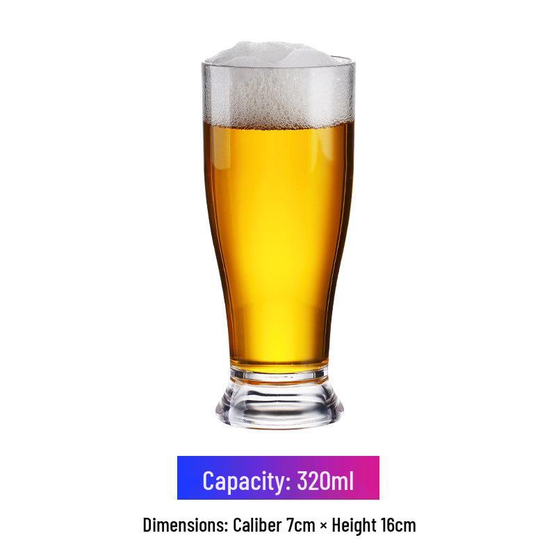 Octagonal Drop-Resistant Acrylic Beer Mug for Bar & KTV
