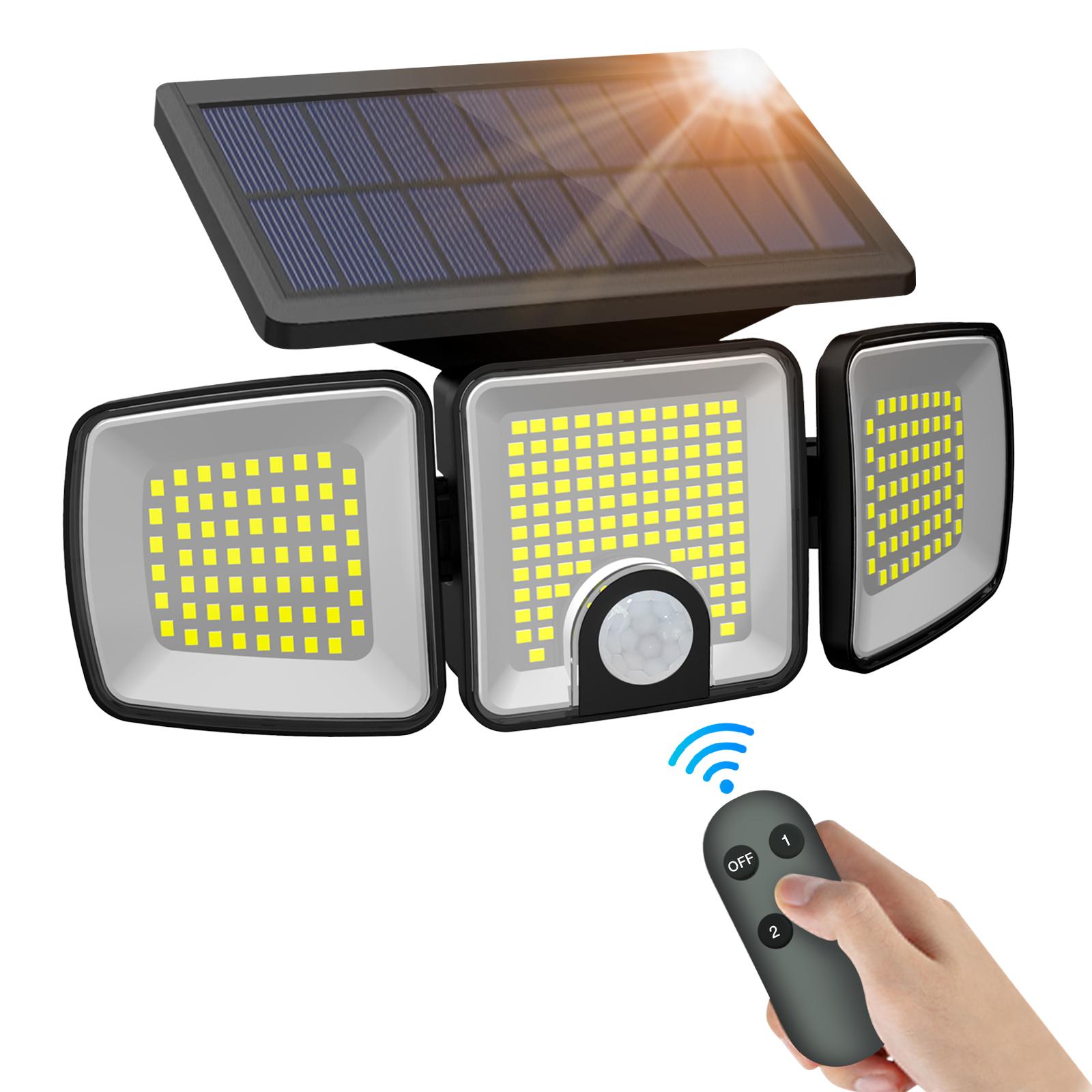 

Flood Lights Outdoor Solar Lights with Motion Sensor 223 LED Security Light Waterproof LED Floodlight for Yard Garage Garden білий