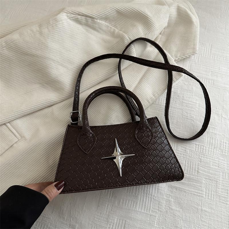Pu Women Crossbody Bag With Star Decoration And Soft Structure For Travel City