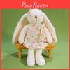 Plush Rabbit Toy With Bow And Dress Decoration Fur For Kids Birthday Gift