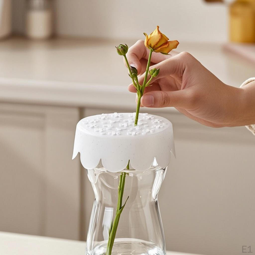 Floral Stem Holder Stretchable Spiral Perforated for Florists, Hobbyists, Home Decor
