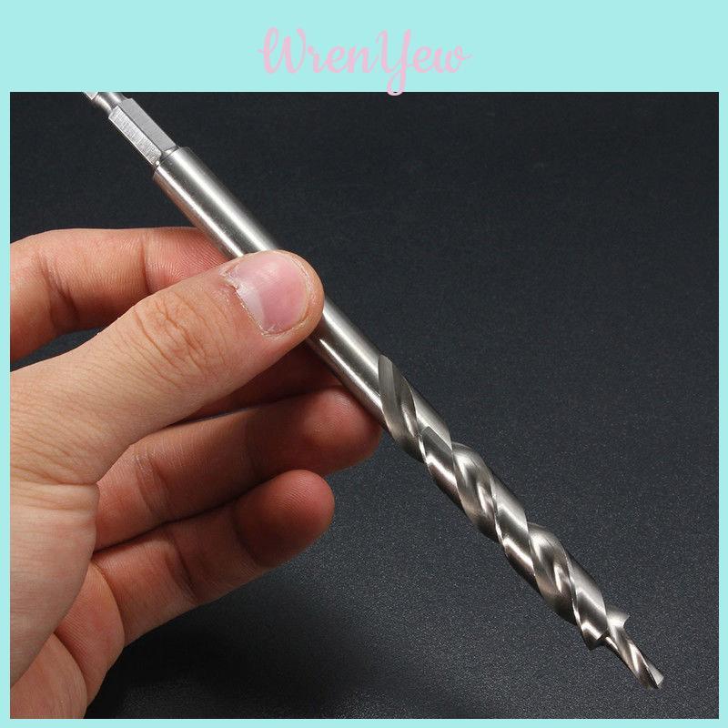 Versatile 1pcs Twist Step Drill Bits Pocket Hole Jig Guide Hand Tools Round Hex Handle Set