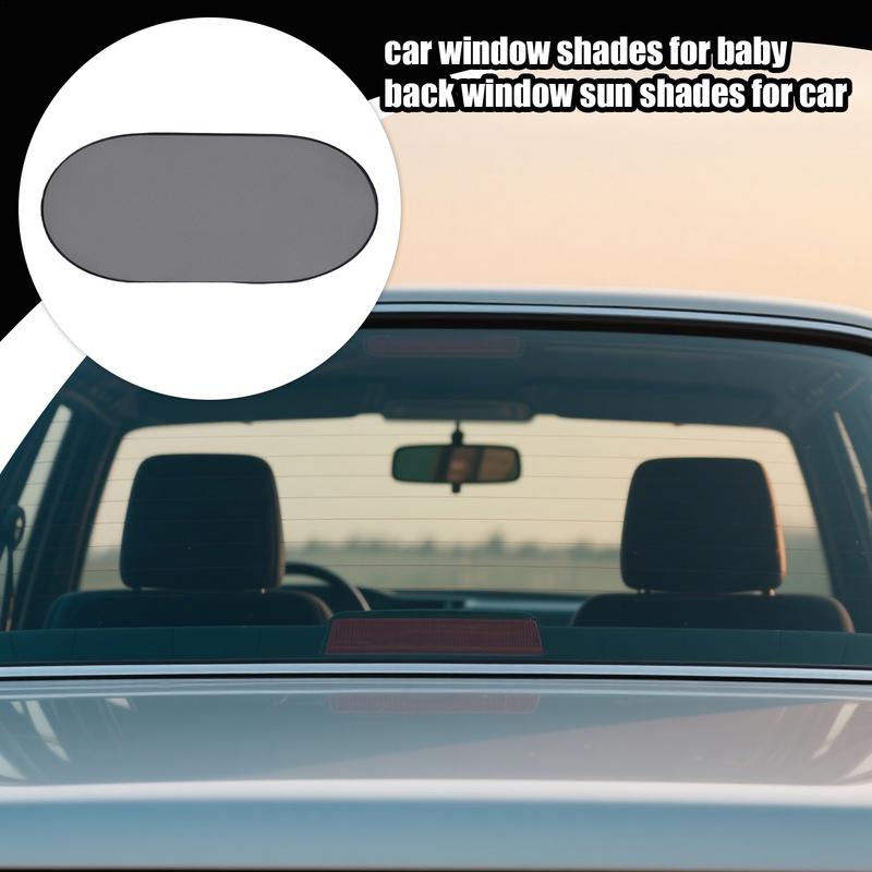 Rear Window Sun Shade Rear Automotive Window Sunshades Black Mesh Visor Cover Heat Blocking UV Blocker For Glass Driver Child