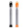 Adjustable Length Fire Blowing Tube 201Stainless Steel Texture Portable Outdoor Camping Tool Suitable for Camping Hiking
