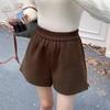 Women's Woolen High-Waisted A-Line Shorts - Autumn/Winter 2024 Collection