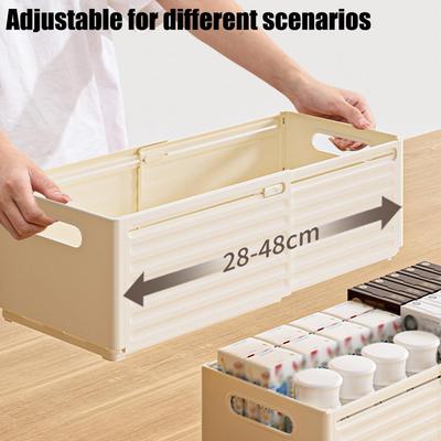 1PCS Retractable Drawer Organizer Adjustable Cabinet Storage Box Stackable Kitchen Organizers Sorting Storage Box For Home