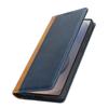 For Samsung Galaxy S25 Ultra Case Calf Texture 3 Card Slots Color Splicing Leather Phone Cover