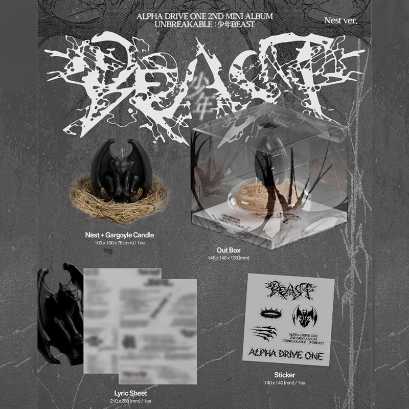 [PREORDINE] ALPHA DRIVE ONE – Secondo Mini Album [UNBREAKABLE : Ragazzo Bestia] (Nido Ver. Edizione limitata)