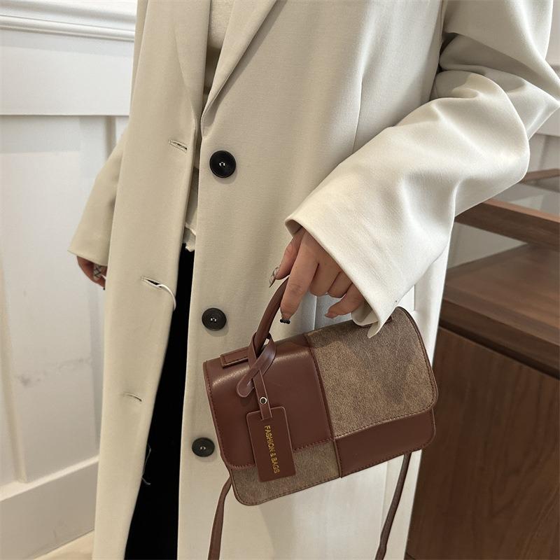 New niche design stylish and simple small square bag trendy bag women's casual messenger bag