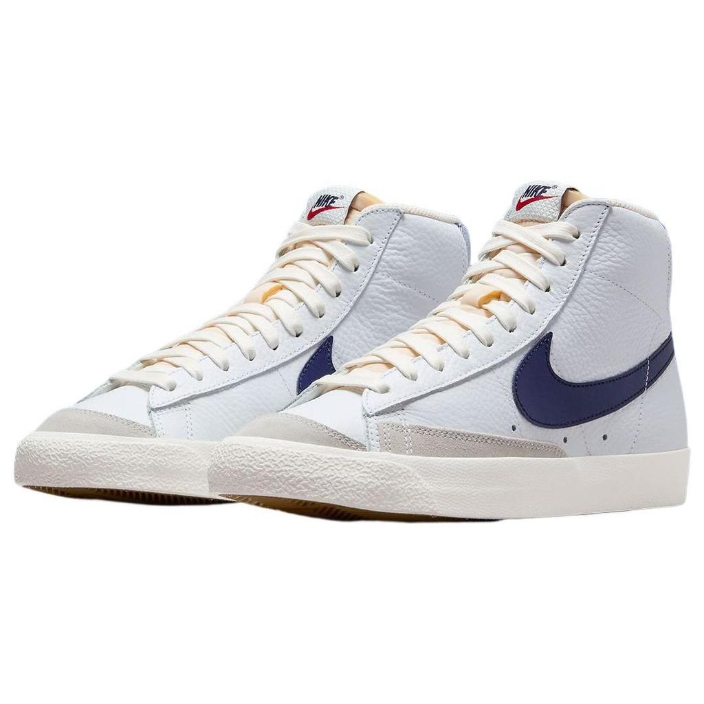 Nike Blazer Mid 77 Washed Denim Men Sneakers White Midnight-Navy Sail FN6877-100