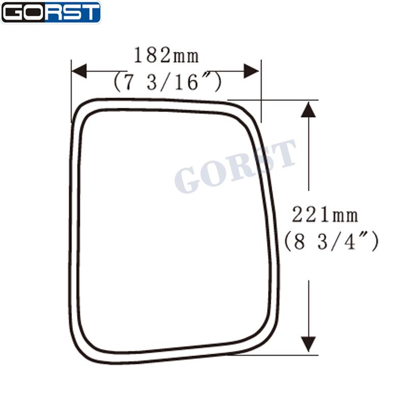 Car Accessories Car-Styling Reflector Rearview Mirror Side Mirror Exterior for Toyota Hiace H200