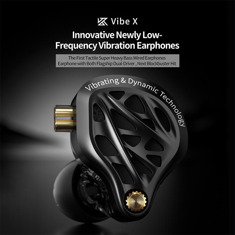 Pre-order KZ Vibe X Wired IEM In Ear Monitor 13mm Vibration Driver HiFi Earbuds with Ergonomic Comfort In-ear Design