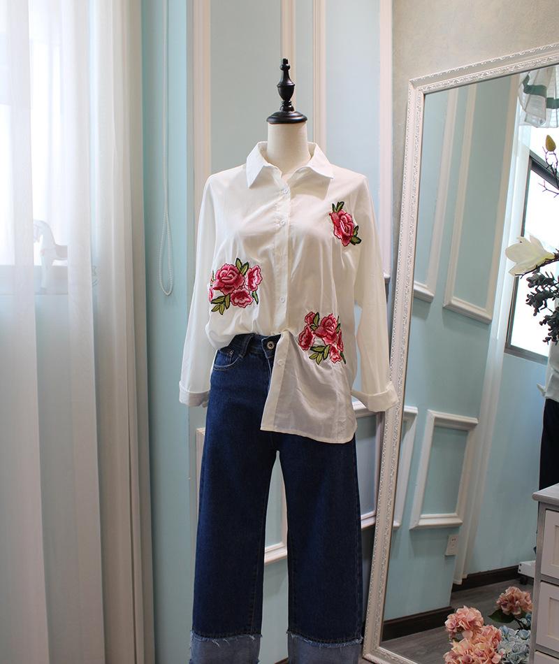 Red Rose Flower Patch Sew On Cloth Badge Embroidered Floral Applique Decorative Patches Scrapbooking