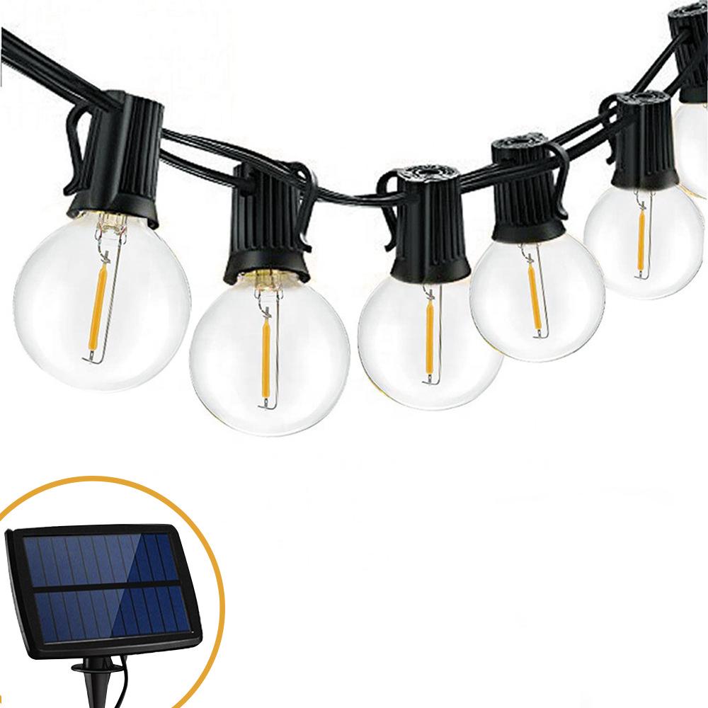 

Солнечная гирлянда G40, 10 светодиодов, водонепроницаемая для уличного фестивального и рождественского декора, 1,5 Вт, уличное освещение 1.5W 10 LEDs