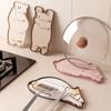 Heat Resistant Pot Lid Holder Non-slip Chopstick Holder Soft Spoon Holder Mat  Kitchen Countertop