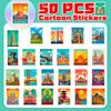 50 World Landmarks Oil Paintings Wind World Famous Architectural Signs Stickers Travel City Stickers Fever
