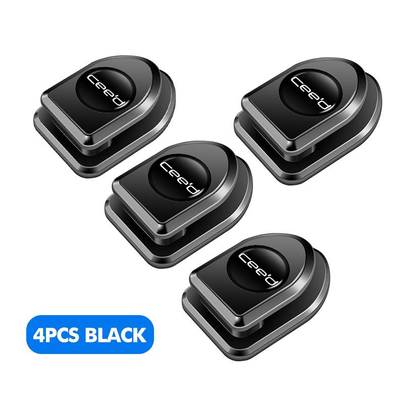 For KIA Mini Car Hooks Fixing Clips Phone Data Line Organizer Auto Interior Accessories Stinger Optima Cerato Soul Venga Forte