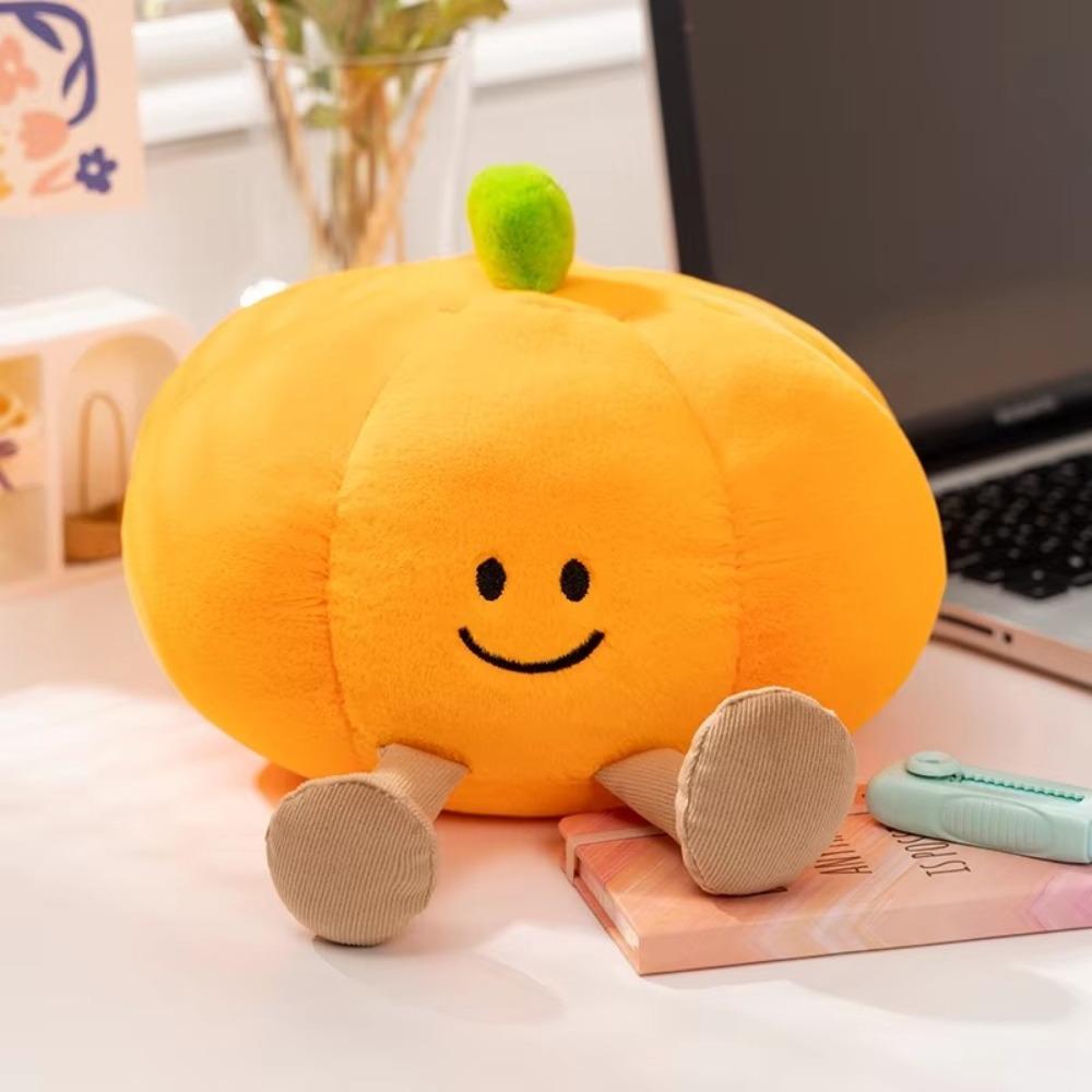 Peluche Mignonne Citrouille Peluche Jouet Coton PP Cadeau Enfants Poupée en Peluche Accessoires Halloween Doux Décoratif Halloween