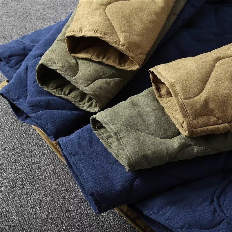 Men's Retro Trendy Warm Padded Jacket - 2023 Autumn/Winter Thickened Cotton Style