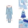 Beautiful Frozen 2 Elsa Snow Queen Anna Kids Dress Costume Breathable Fabric For Girls