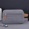 Simple solid color large capacity women's handbag Large capacity zipper waterproof Oxford handbag Daily wash and toiletries bag