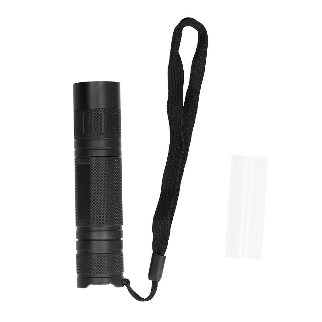 UV Flashlight Battery Powered LED UV365 Black Light Detector for Coin Stamp Collection