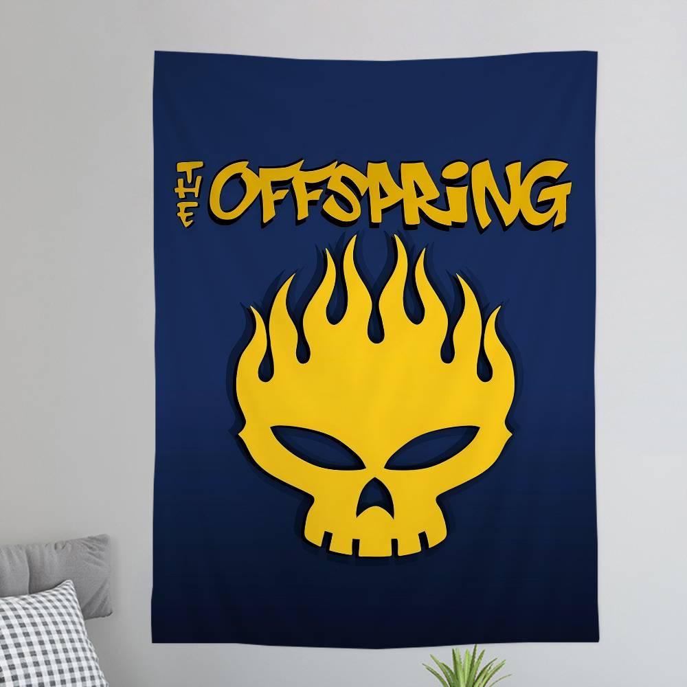 Pop Punk Band TThe OoffspringS Anime Tapestry Hanging Tarot Hippie Wall Rugs Dorm Home Decor