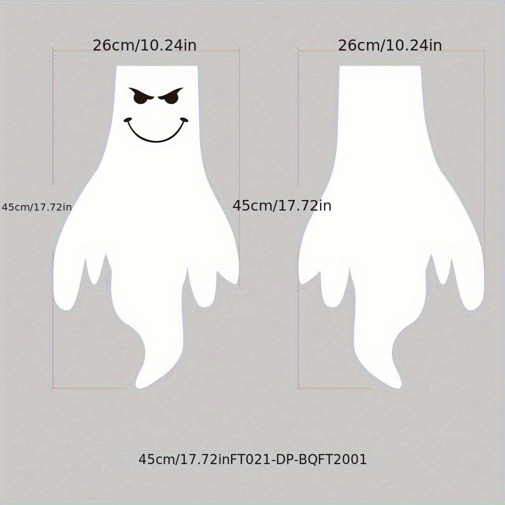 1pc Halloween Ghost Face Flag Windsock Outdoor Courtyard Decoration Scary Wind Tunnel Flag for Halloween Party Supplies