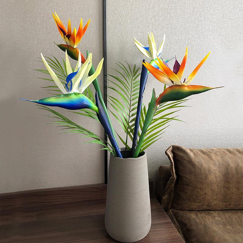Soft Touch Bird of Paradise Artificial Flower - Large Strelitzia Stem