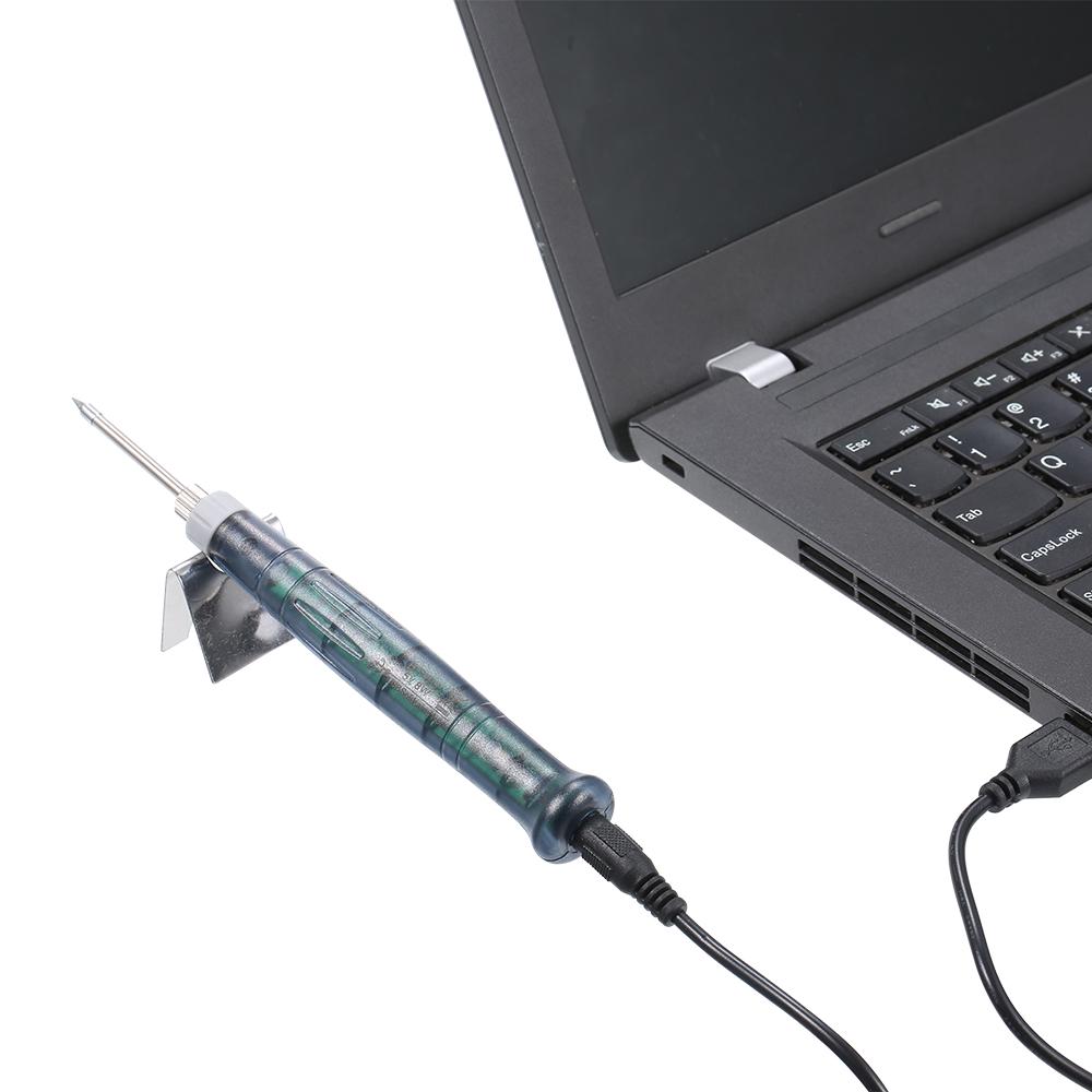 USB Powered Electric Soldering Iron Mini Portable Solder Pen Welding Gun 5V 8W Hand Tools with Protective Cap