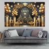 2D Gate Banner Memorable Moment Elegant Graduation Gate Banner - with Gold Balloon Graduation Party Decorations