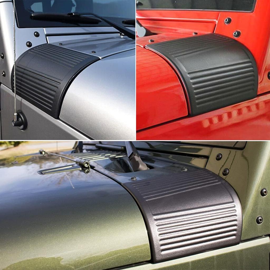 1 Pair Car Side Cowl Body Armor Black Plate Cover Trim Stickers for Jeep Wrangler JK TJ JL 1997-2025 Auto Exterior Accessories